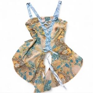 Fairycore Lace-Up Corset Tank Top Y2K Coquette S Whimsy Romantic Festival